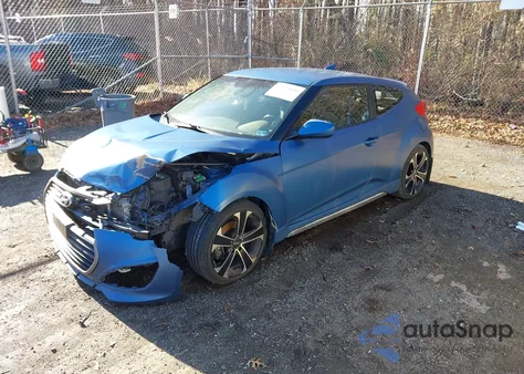 2016 Hyundai Veloster Turbo Rally Edition from USA, damaged, VIN KMHTC6AE1GU261220